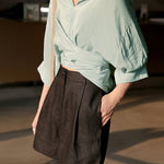 High Waist Wide Leg Summer Loose Black Casual Hot Shorts