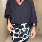 Women's Fashion Satin Blouse