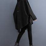 Original Loose Irregular Zipper Long Sleeves Sweatshirt