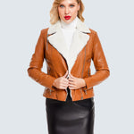 Plus Size Winter Coat Lapel Collar Long Padded Leather Vintage Thicken Coat