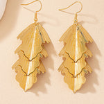 Layered Solid Color Textured Earrings Accessories