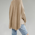 Nadorine Button Down Shirts Jacket Casual Waffle Knit Long Sleeve Oversized Tops