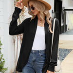 Loose Fit Lightweight V-neck Open Front Sweater Cardigan