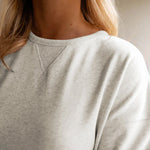White Solid Color Ruffle Hem Mini Sweatshirt Dress