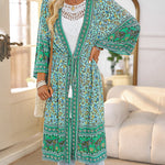 Loose Holiday Casual Three Quarter Sleeve Cardigan
