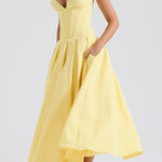 Milady strapless Midi Dress