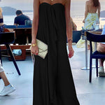 Morning Grace Off Shoulder Satin Bouquet Party Maxi Dress