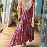 Purple Irregular Maxi Dress