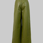 High Waisted Loose Pleated Pockets Split-Joint Pants Trousers