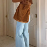 Taupe Clea Fringe Shirt