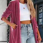 It's Just A Crush Pocketed Velvet Blazer