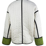 Fashionable Contrasting Color Cotton Coat