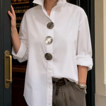 Amara | Stylish Button Stand Collar Blouse