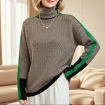 Emily | Herringbone Luxe Turtleneck