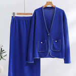 Knitted Two-piece Sets Loose Casual Skirt Suit