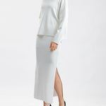 Nadorine Women's Casual Loose Fashion Long Skirt Two-piece Set