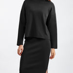 Nadorine Women's Casual Loose Fashion Long Skirt Two-piece Set