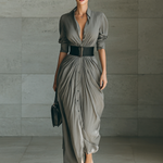Zahara | Long Pleated Dress