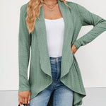 Open Front Cardigan Long Sleeve Knit Sweater Outwear