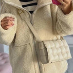 Oversized Full-Zip Teddy Jacket