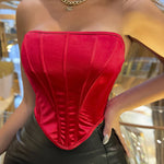 Plain Handkerchief Hem Tube Top