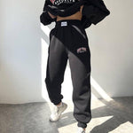 Two Piece Outfits Casual Lounge Sets Round Neck Sweatshirt Pullover with Hip Hop Pants