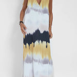 Make Them Proud Satin Tie-dye Print Relaxed Maxi Dress