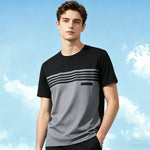 KZZ Men's Color-Block T-Shirt (Summer)