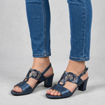 Gea - Comfortable women's sandal with heel