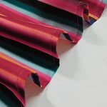 Long Sleeves Loose Split-Joint Striped Lapel Maxi Dresses Shirt Dress