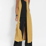 Elegant Solid Color Sleeveless Cardigan