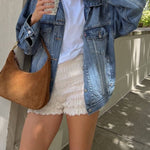 Vintage Button Down Pocketed Denim Jacket