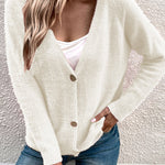 Simple Breasted Cardigan Sweater Jacket