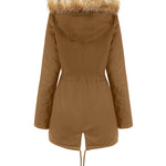 Faux Fur Hood Parka Jacket