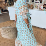 Winter | Casual Printed V-neck Half Sleeve Dress