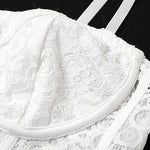 Lace Stitching Herringbone Camisole Top