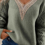 Loose casual pullover women's knitted sweater