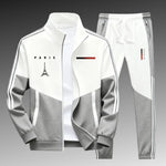 KZZ Men's Athletic Set Casual Sports Jacket and Jogging Pants