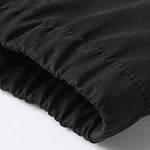 KZZ Men's  Casual Sports Hooded Splicing Set,Reflective Strips on Sleeves Elastic Drawstring Design on Pants