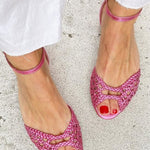 Isadora™ | Golden Woven Sandals