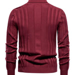 KZZ Men's Solid Turtleneck Sweater,Men's Knitwear for Daily Wear