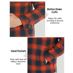 KZZ Men's Long-Sleeve Plaid Jacket