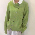 ALYCIA��� - Asymmetric Button Cardigan