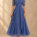 Abella | Lace and Chiffon Dress