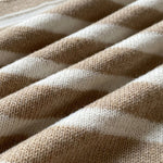 Women's Striped V-Neck Knit Vest Gold Button Sleeveless Sweater Tank Cropped Slim Fit Layering Top