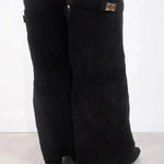 Isis | WOMEN'S LEATHER THIGH-HIGH BOOTS WITH BUCKLE