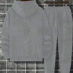 KZZ Casual hoodie and sweatpants set - fleece lining