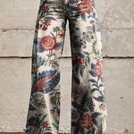 Margovil High Waist Unique Print Wide Leg Pants