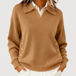 Iris | Elegant Buttoned Sweater