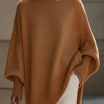 Margovil Crewneck Drop Shoulder Slouchy Pullover Sweater